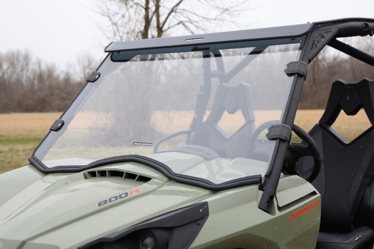 Can-Am Commander Max 1000 DPS Full Windshield - Rough Country - Scratch Resistant - '14-'20